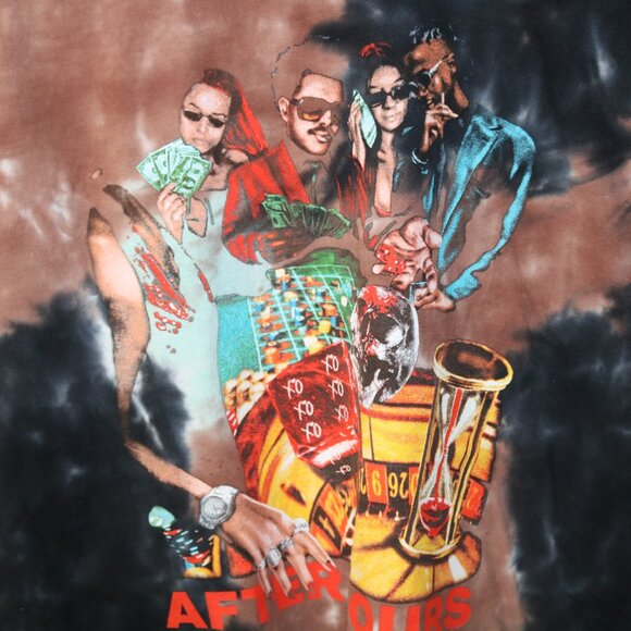 XO ASAP Rocky x Weekend After Hours"  T shirt Tie Dye XL AWGE - Picture 3 of 6